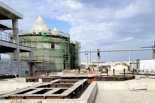 安徽年產(chǎn)60萬噸鋼渣線項(xiàng)目安裝現(xiàn)場 安徽年產(chǎn)60萬噸鋼渣線項(xiàng)目安裝現(xiàn)場